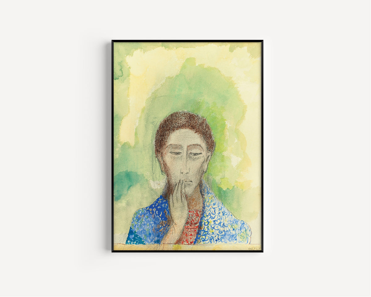 Odilon Redon — Silence | Symbolist Art Print