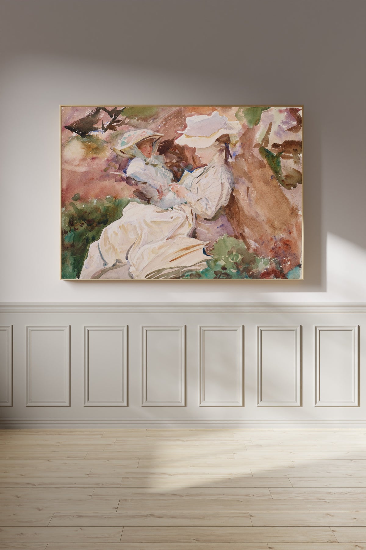 John Singer Sargent — Simplon: Mrs Barnard and Her Daughter Dorothy | Fine Art Print