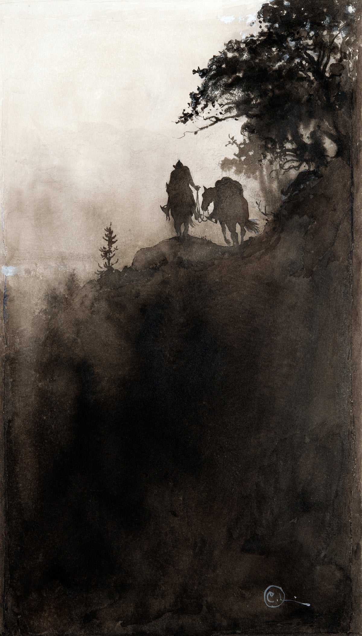 Carl Larsson — Singoalla: The Hooded Rider | Swedish Book Illustration Print