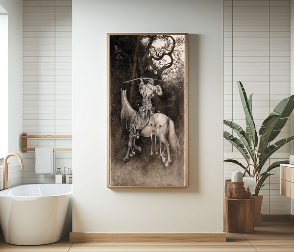 Carl Larsson — Singoalla: The Rider with the Crossbow | Illustration Art Print