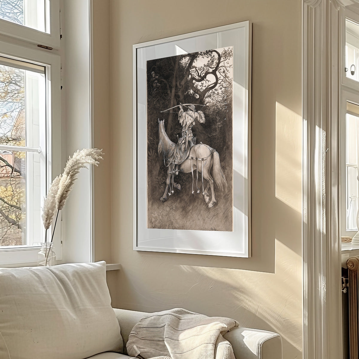 Carl Larsson — Singoalla: The Rider with the Crossbow | Illustration Art Print