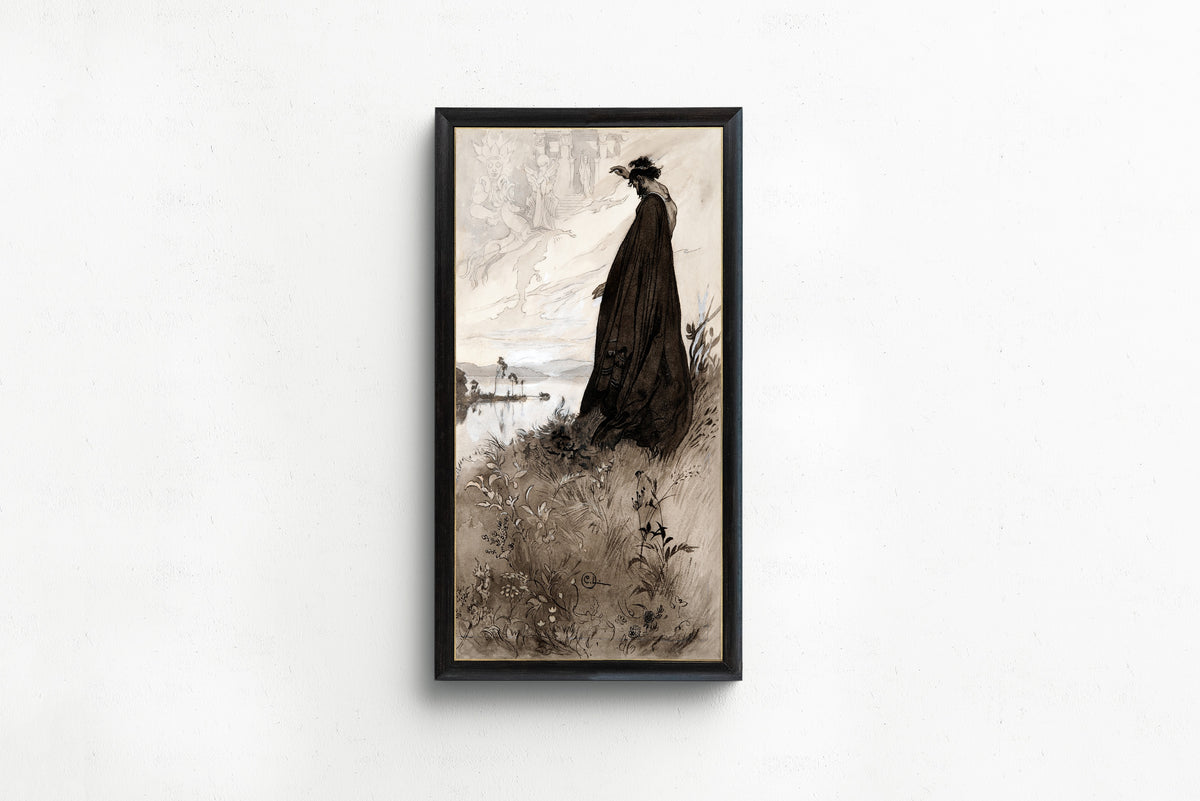 Carl Larsson — Singoalla: The Vision above the Lake | Illustration Art Print