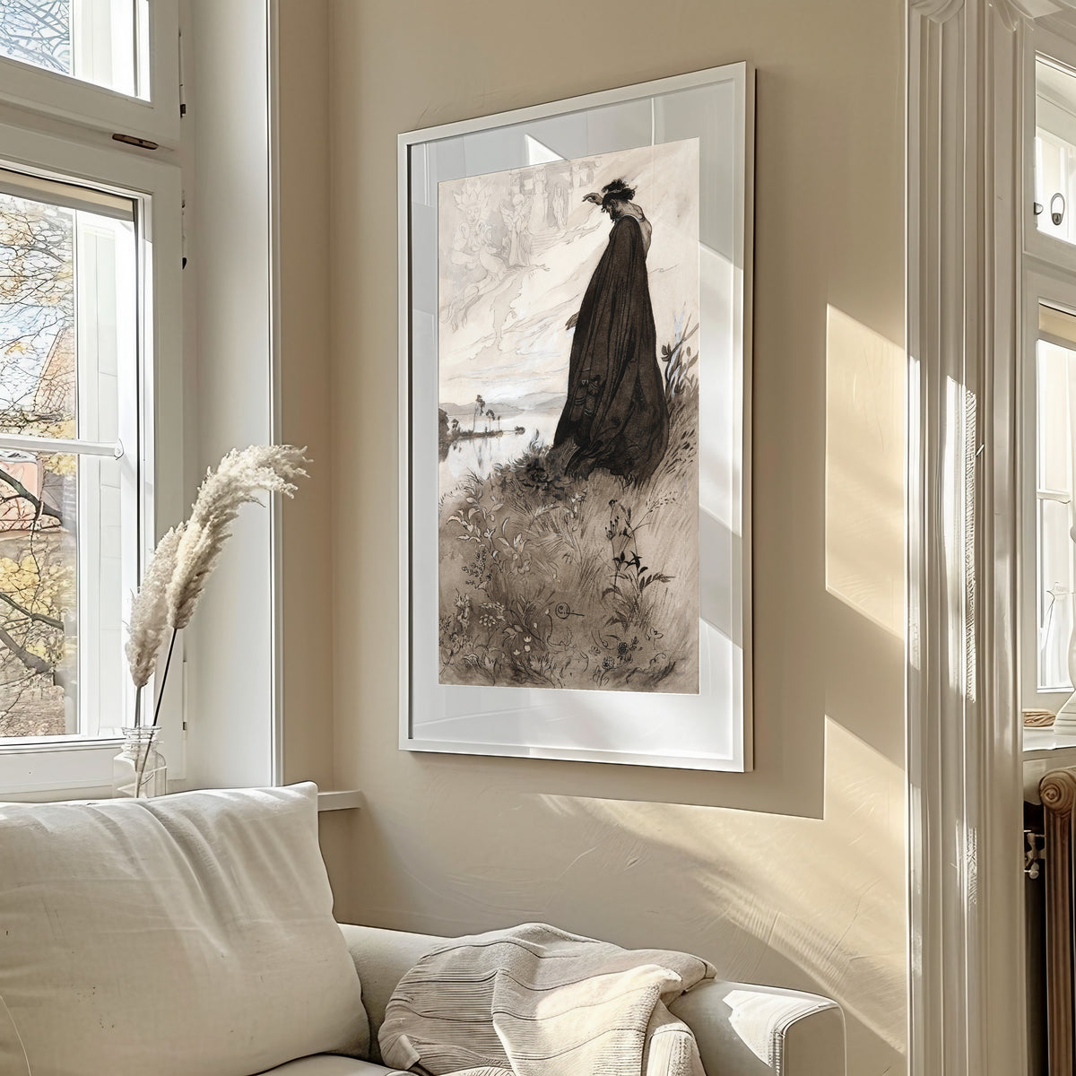 Carl Larsson — Singoalla: The Vision above the Lake | Illustration Art Print