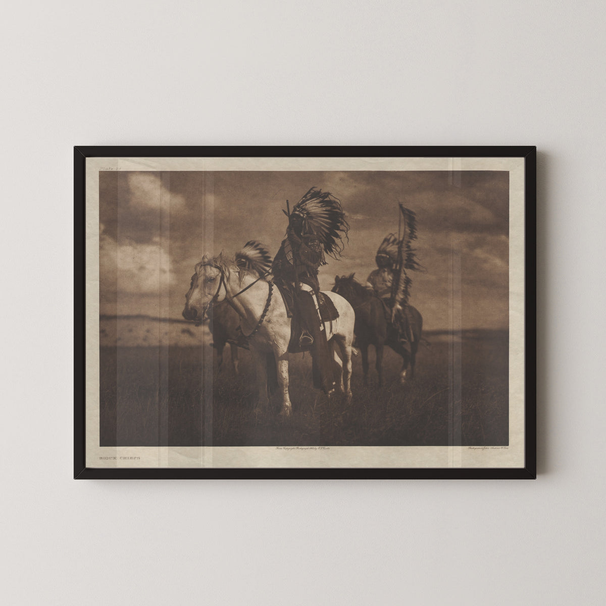 Edward S. Curtis — Sioux Chiefs | Vintage Photograph Print