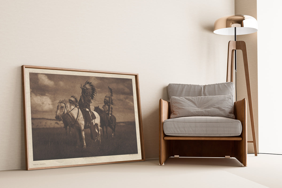 Edward S. Curtis — Sioux Chiefs | Vintage Photograph Print