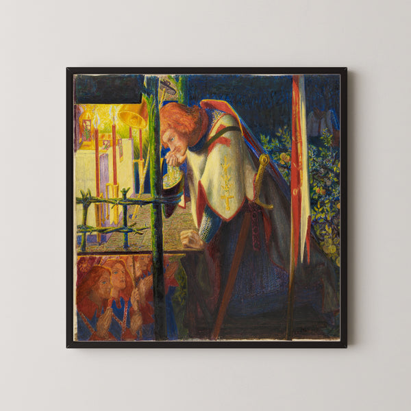 Dante Gabriel Rossetti — Sir Galahad at the Ruined Chapel | Pre-Raphaelite Art Print
