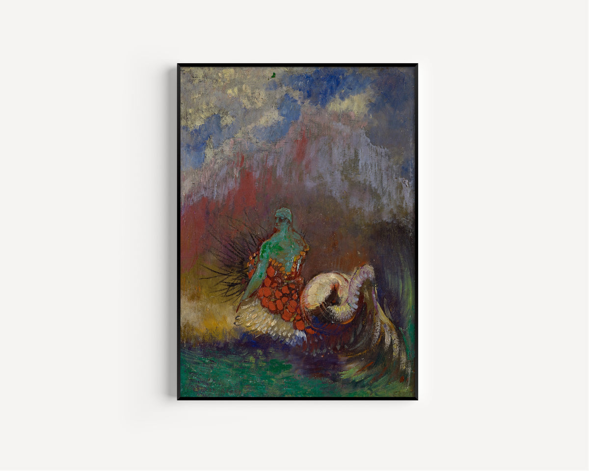 Odilon Redon — Siren | Symbolist Art Print