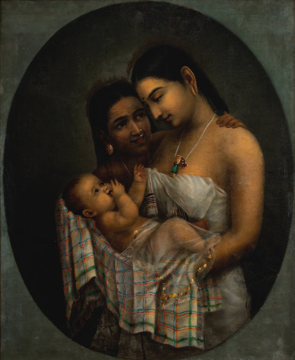 Raja Ravi Varma — Sisters | Fine Art Print