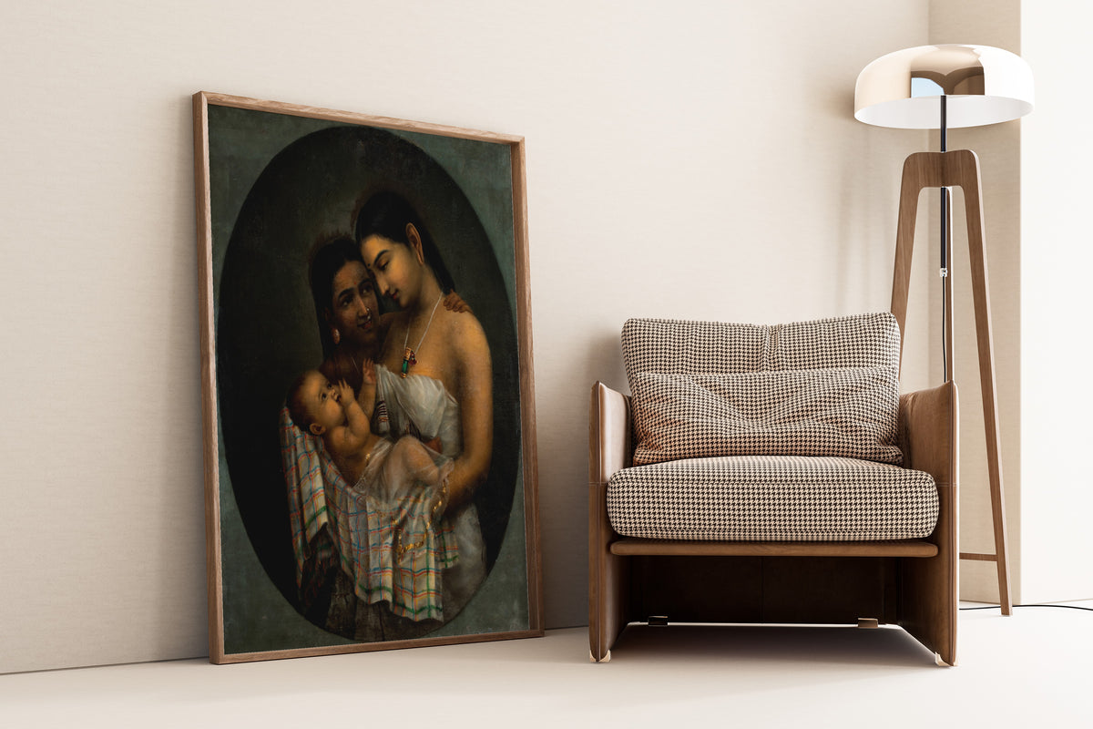 Raja Ravi Varma — Sisters | Fine Art Print