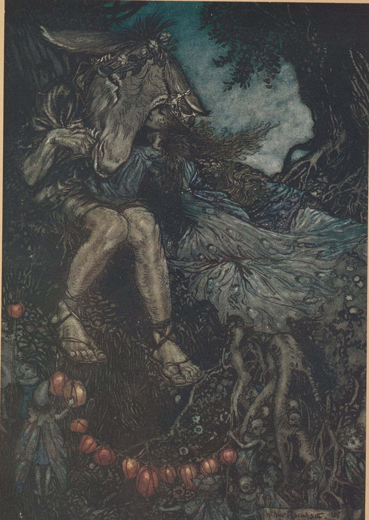Arthur Rackham — Sleep Thou, and I Will Wind Thee in My Arms | Shakespeare Illustration Print