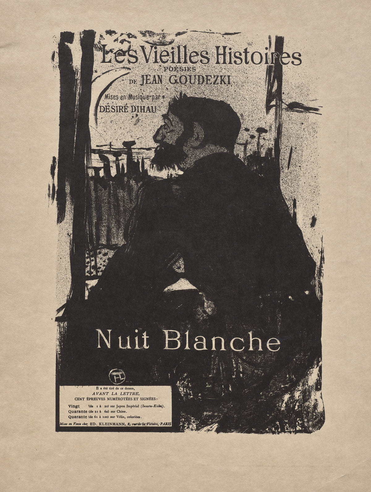 Henri de Toulouse-Lautrec — Sleepless Night | Vintage Poster Print