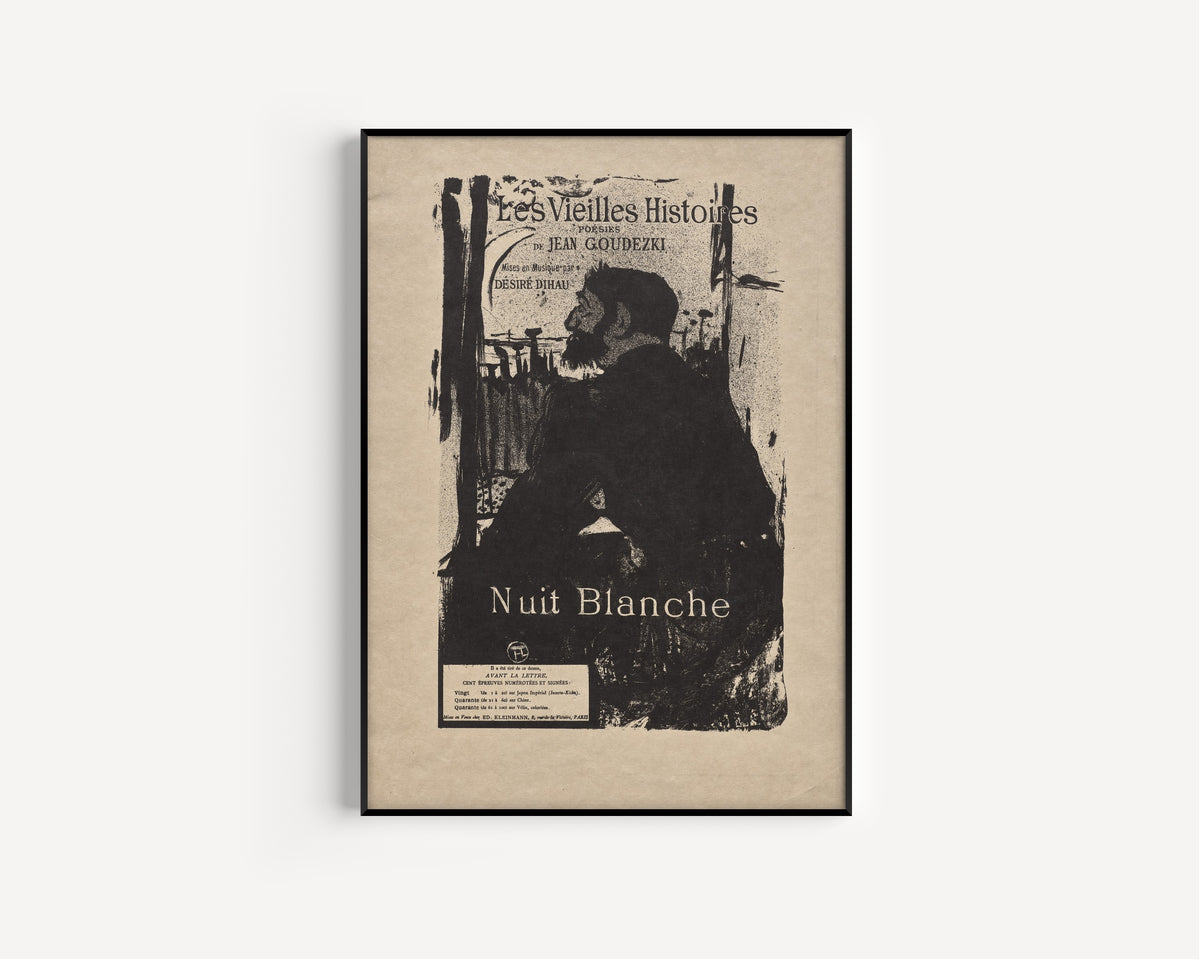 Henri de Toulouse-Lautrec — Sleepless Night | Vintage Poster Print