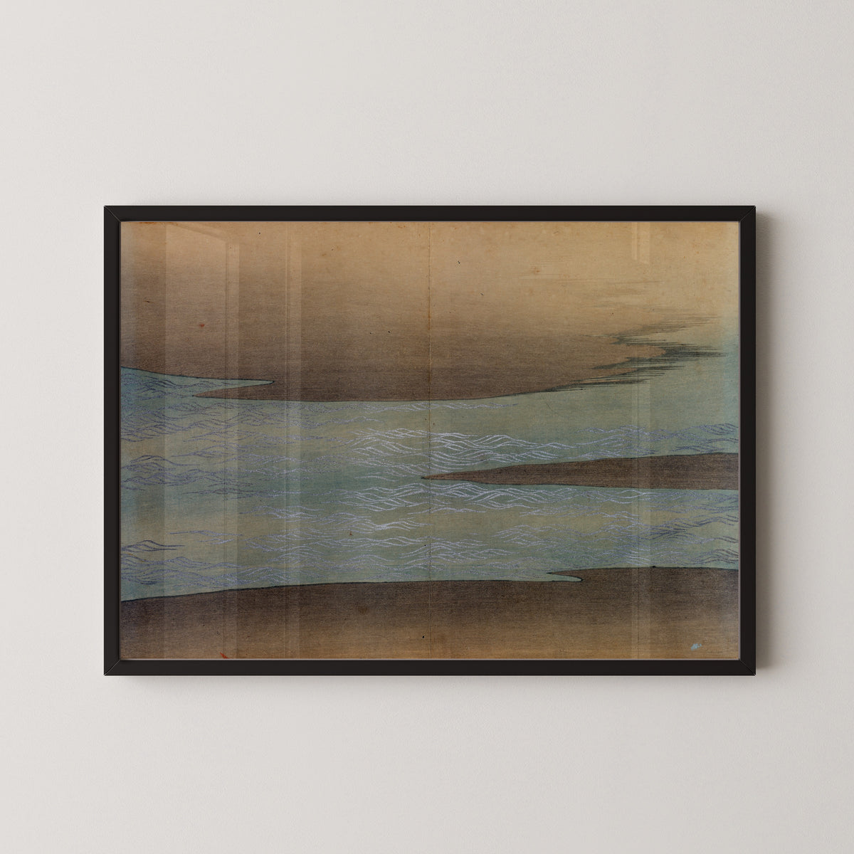 Kamisaka Sekka — Small Waves (Sazanami) | Japanese Woodblock Print