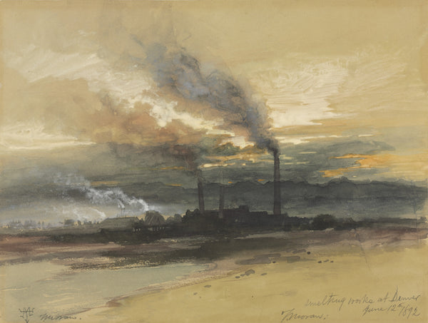 Thomas Moran — Smelting Works at Denver | Landscape Fine Art Print