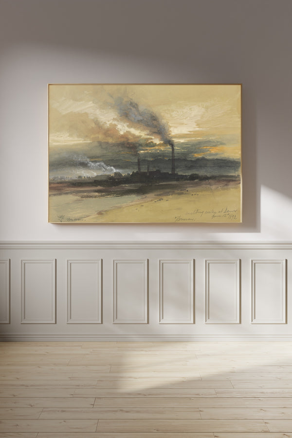 Thomas Moran — Smelting Works at Denver | Landscape Fine Art Print