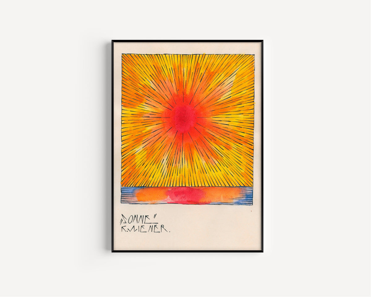 Karl Wiener — Sonne (Sun) | Modernist Landscape Print