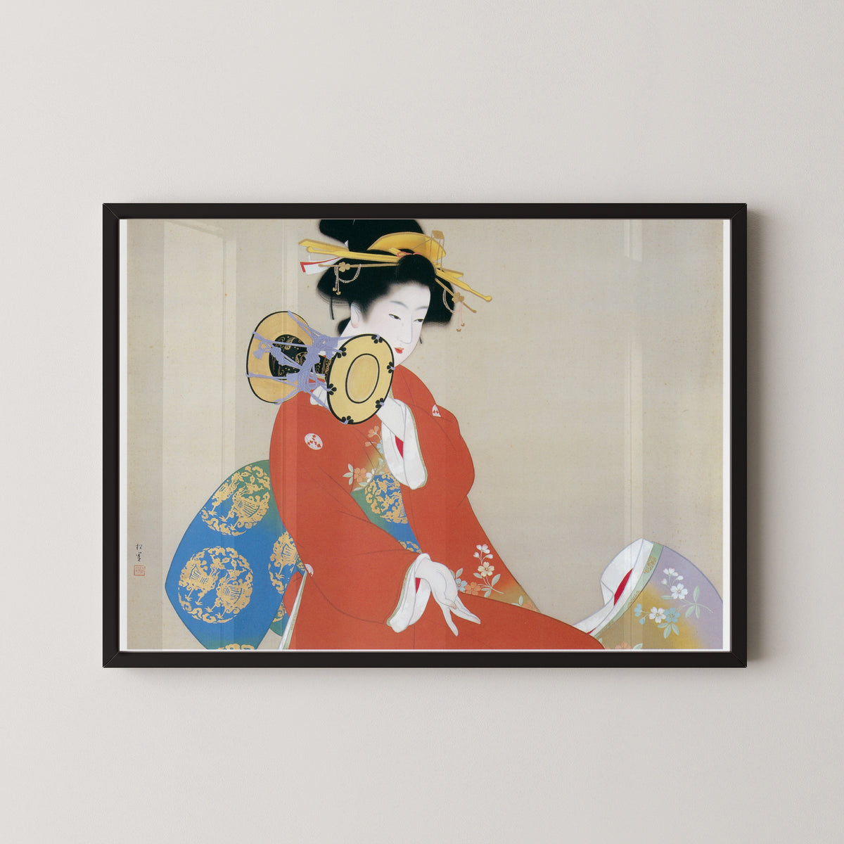 Uemura Shōen — Sound of the Drum (Tsuzumi no ne) | Fine Art Print
