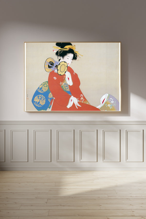 Uemura Shōen — Sound of the Drum (Tsuzumi no ne) | Fine Art Print