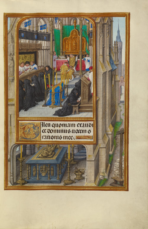 Master of James IV of Scotland — Spinola Hours: Office of the Dead | Illuminated Manuscript Print