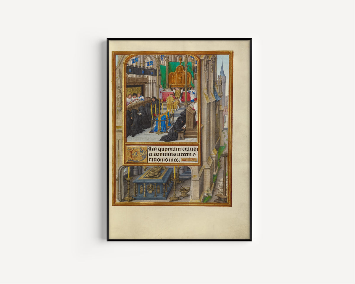 Master of James IV of Scotland — Spinola Hours: Office of the Dead | Illuminated Manuscript Print