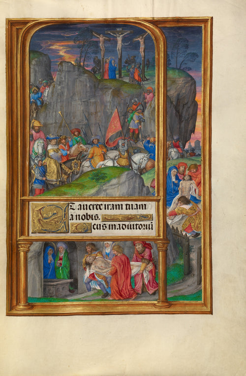 Master of James IV of Scotland — Spinola Hours: The Crucifixion | Illuminated Manuscript Print