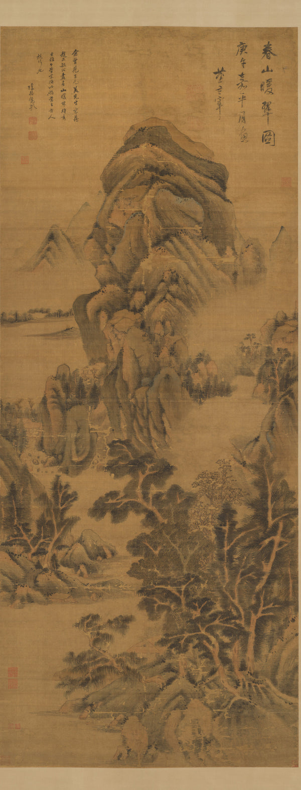 Dong Qichang — Spring Mountains over Warm Greenery | Chinese Ink Painting Art Print