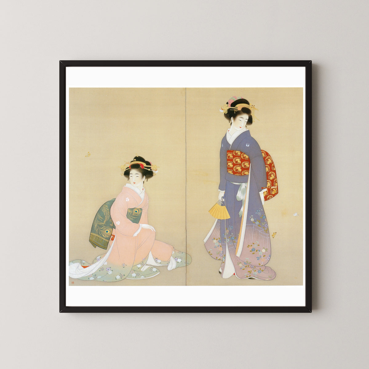Uemura Shōen — Spring and Autumn (left panel) | Fine Art Print