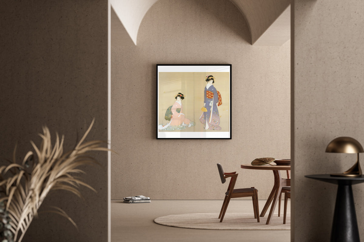 Uemura Shōen — Spring and Autumn (left panel) | Fine Art Print