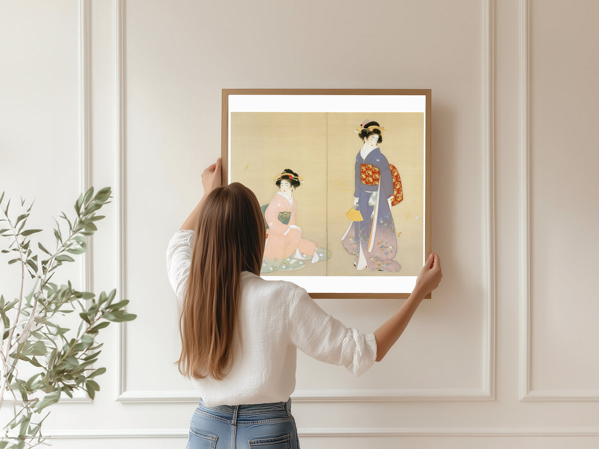 Uemura Shōen — Spring and Autumn (left panel) | Fine Art Print