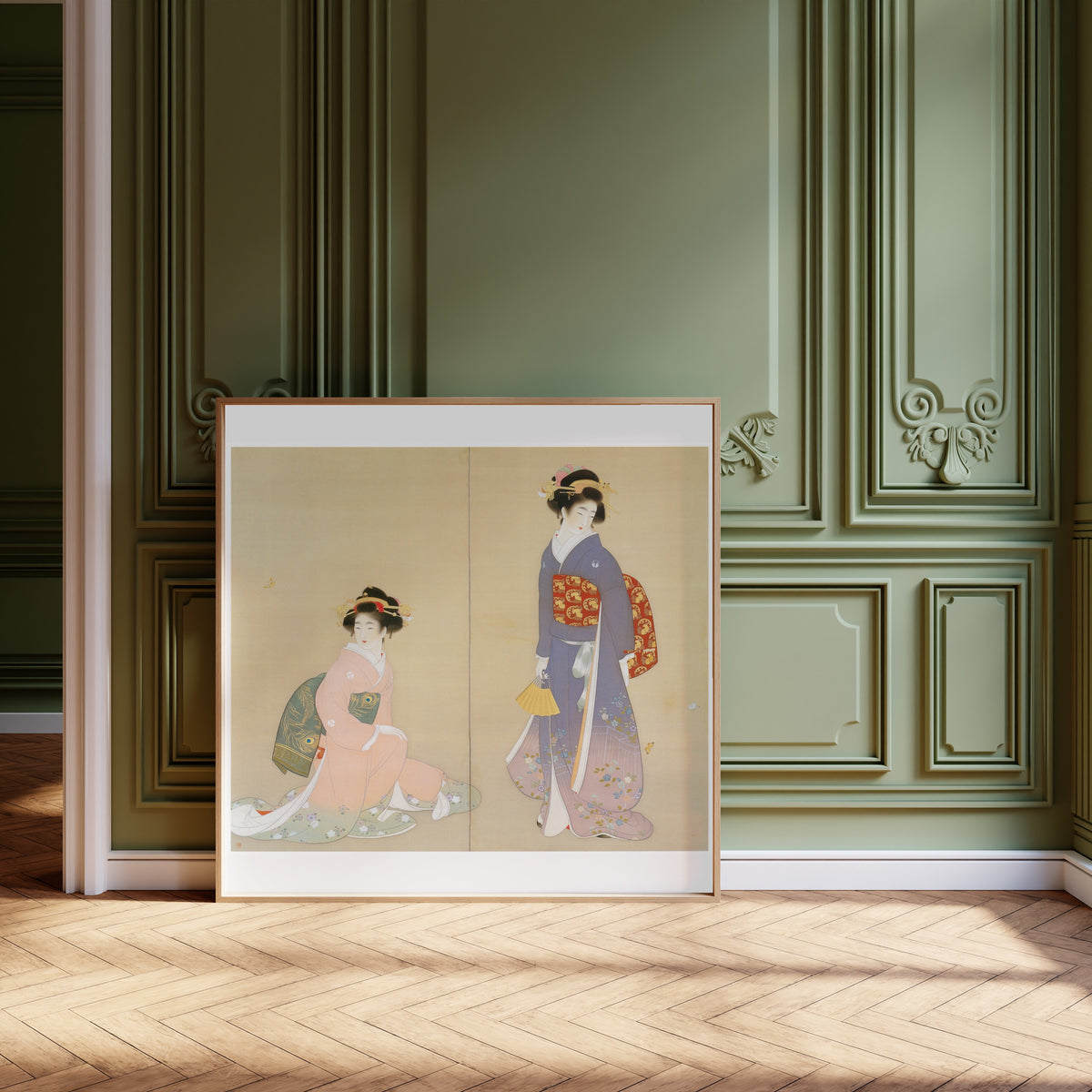 Uemura Shōen — Spring and Autumn (left panel) | Fine Art Print