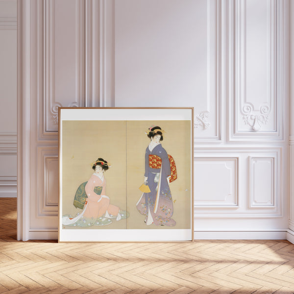 Uemura Shōen — Spring and Autumn (left panel) | Fine Art Print