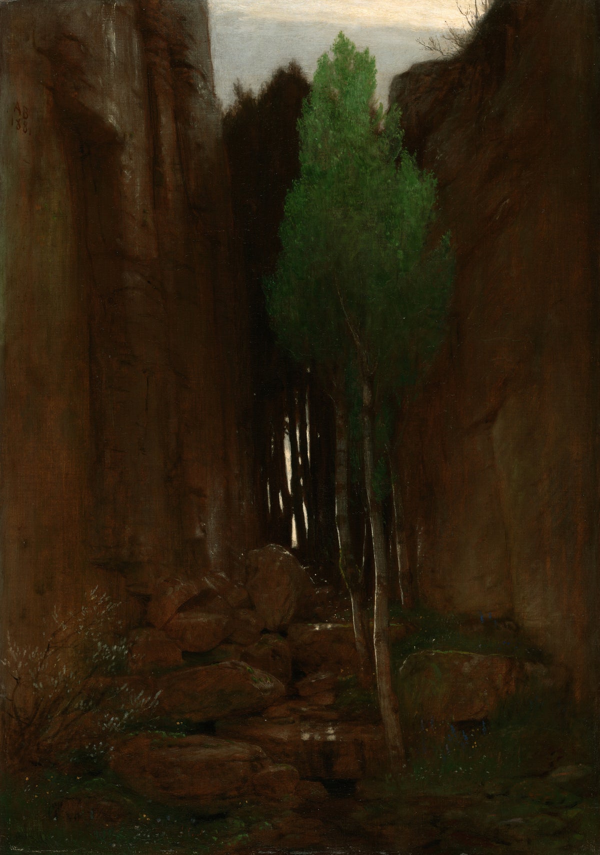 Arnold Böcklin — Spring in a Narrow Gorge | Landscape Fine Art Print