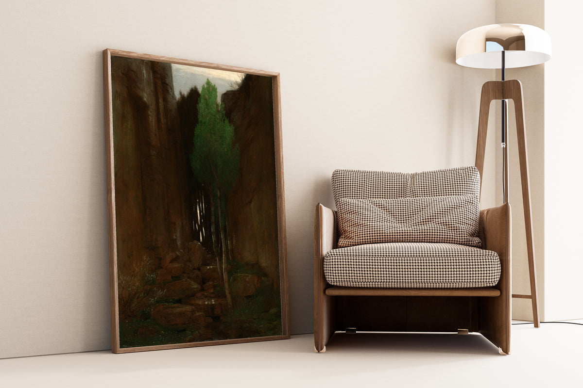 Arnold Böcklin — Spring in a Narrow Gorge | Landscape Fine Art Print