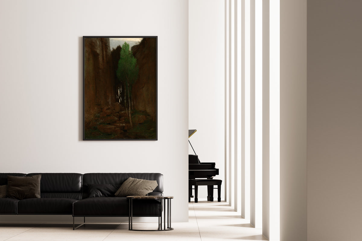 Arnold Böcklin — Spring in a Narrow Gorge | Landscape Fine Art Print