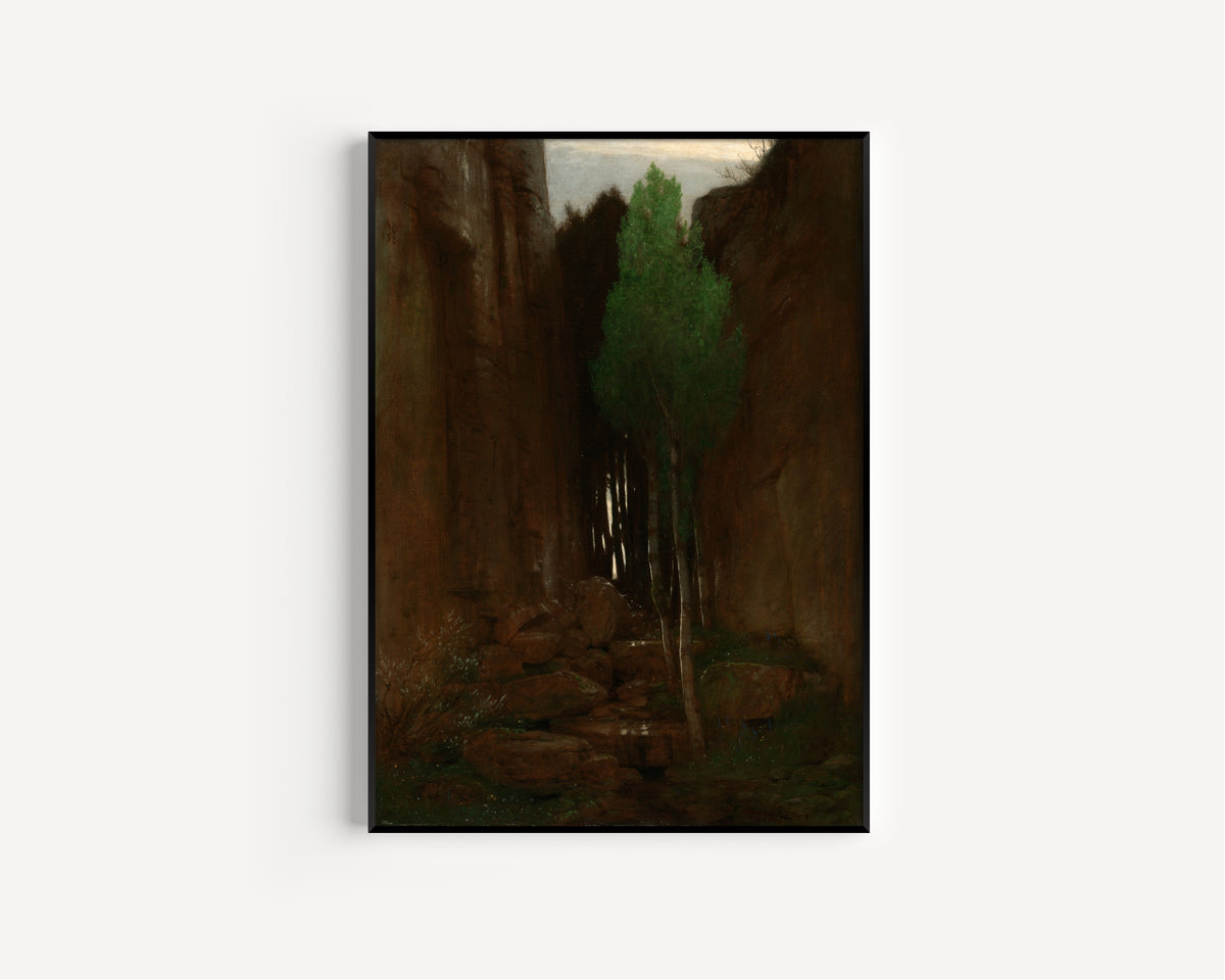 Arnold Böcklin — Spring in a Narrow Gorge | Landscape Fine Art Print