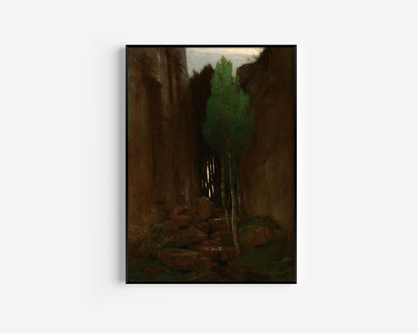 Arnold Böcklin — Spring in a Narrow Gorge | Landscape Fine Art Print