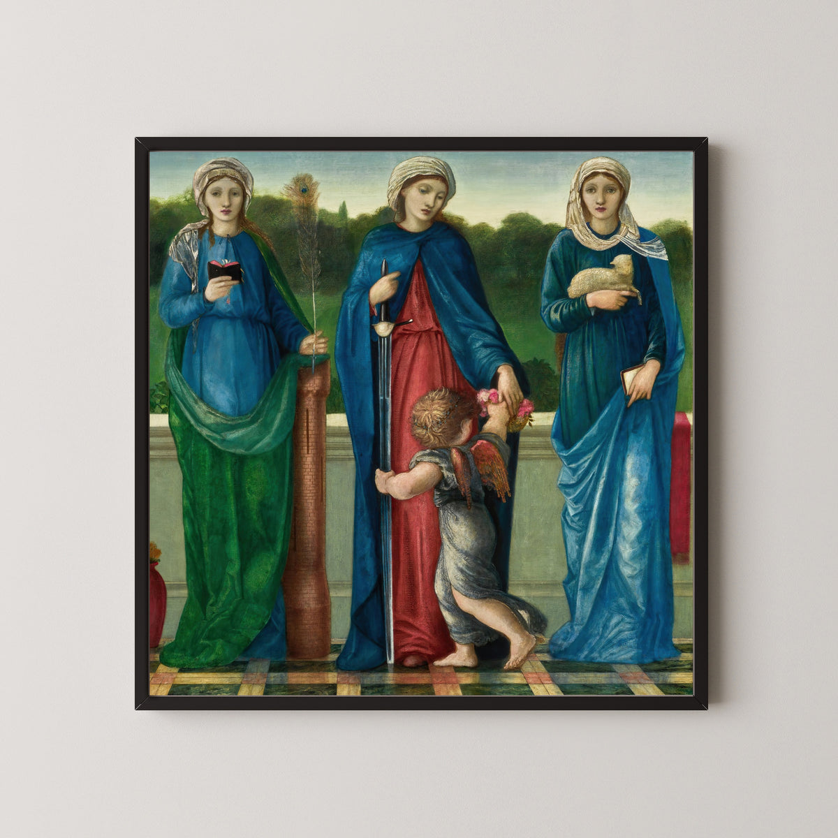 Edward Burne-Jones — St Barbara, St Dorothy and St Agnes | Pre-Raphaelite Art Print