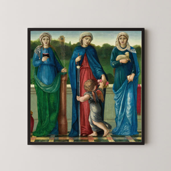 Edward Burne-Jones — St Barbara, St Dorothy and St Agnes | Pre-Raphaelite Art Print
