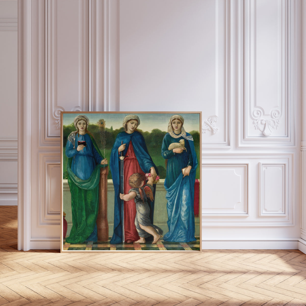 Edward Burne-Jones — St Barbara, St Dorothy and St Agnes | Pre-Raphaelite Art Print