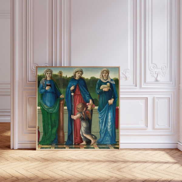 Edward Burne-Jones — St Barbara, St Dorothy and St Agnes | Pre-Raphaelite Art Print