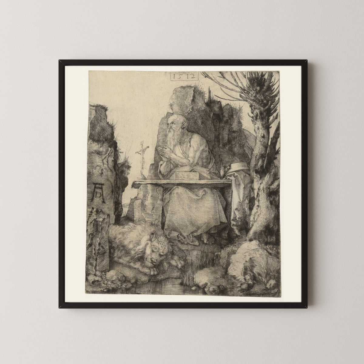 Albrecht Dürer — St Jerome in the Wilderness | Drypoint Print