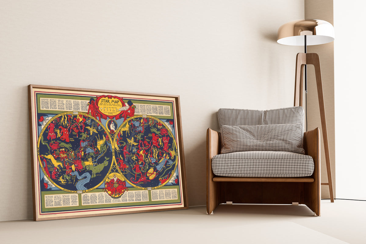 Elizabeth Shurtleff — Star Map | Vintage Star Map Print