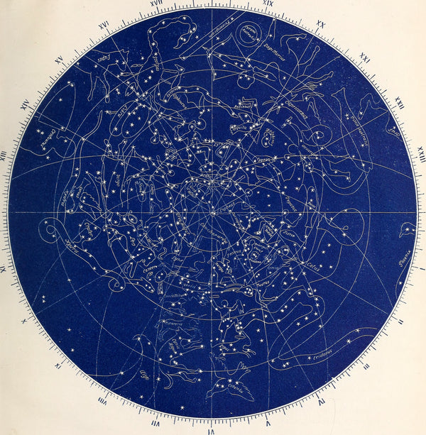 Elias Colbert — Star Map from Astronomy without a Telescope | Antique Celestial Chart Print