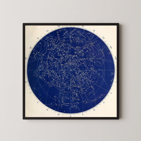 Elias Colbert — Star Map from Astronomy without a Telescope | Antique Celestial Chart Print