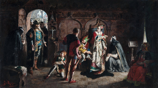 Carl Larsson — Sten Sture the Elder Frees the Captive Danish Queen Kristina from the Vadstena Monastery | Fine Art Print