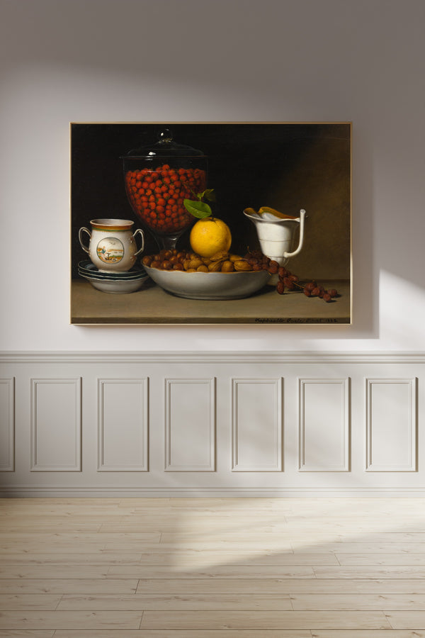 Raphaelle Peale — Still Life: Strawberries, Nuts, &c. | Fine Art Print