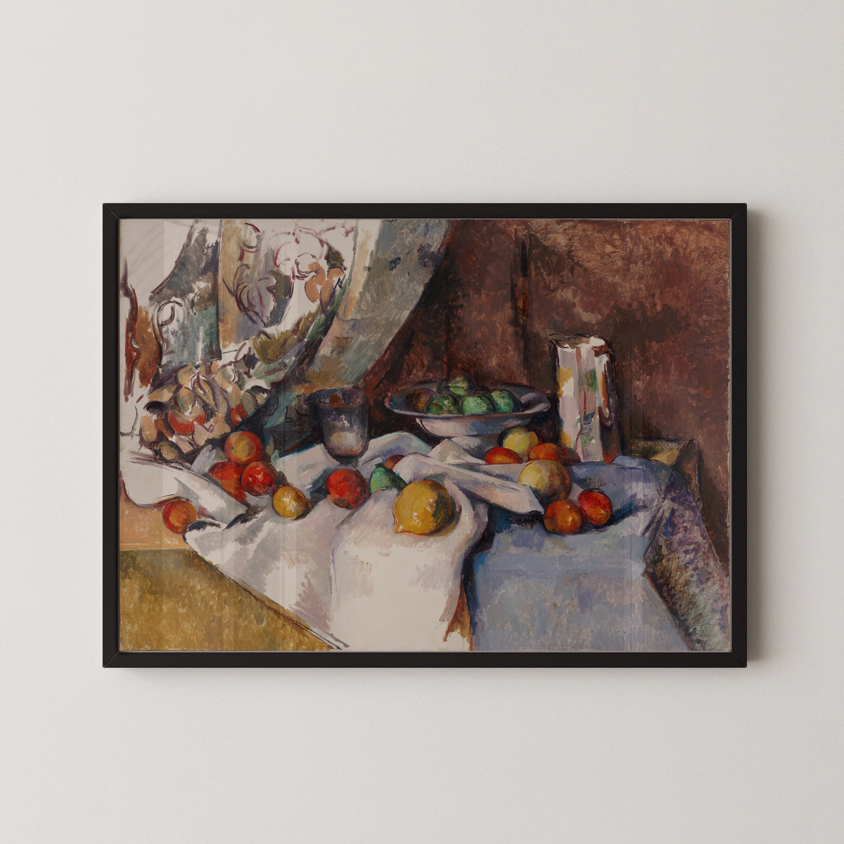 Paul Cezanne — Still Life with Apples (Glass and Fruit Bowl) | Fine Art Print