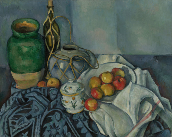 Paul Cezanne — Still Life with Apples (Green Jar and Ginger Pot) | Fine Art Print