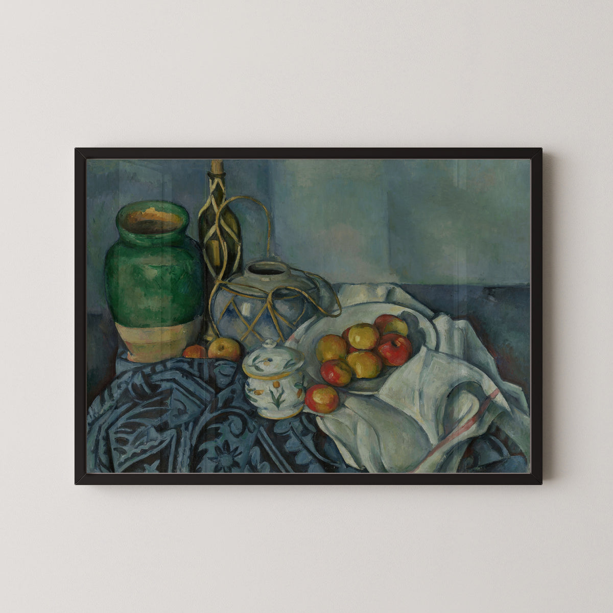 Paul Cezanne — Still Life with Apples (Green Jar and Ginger Pot) | Fine Art Print
