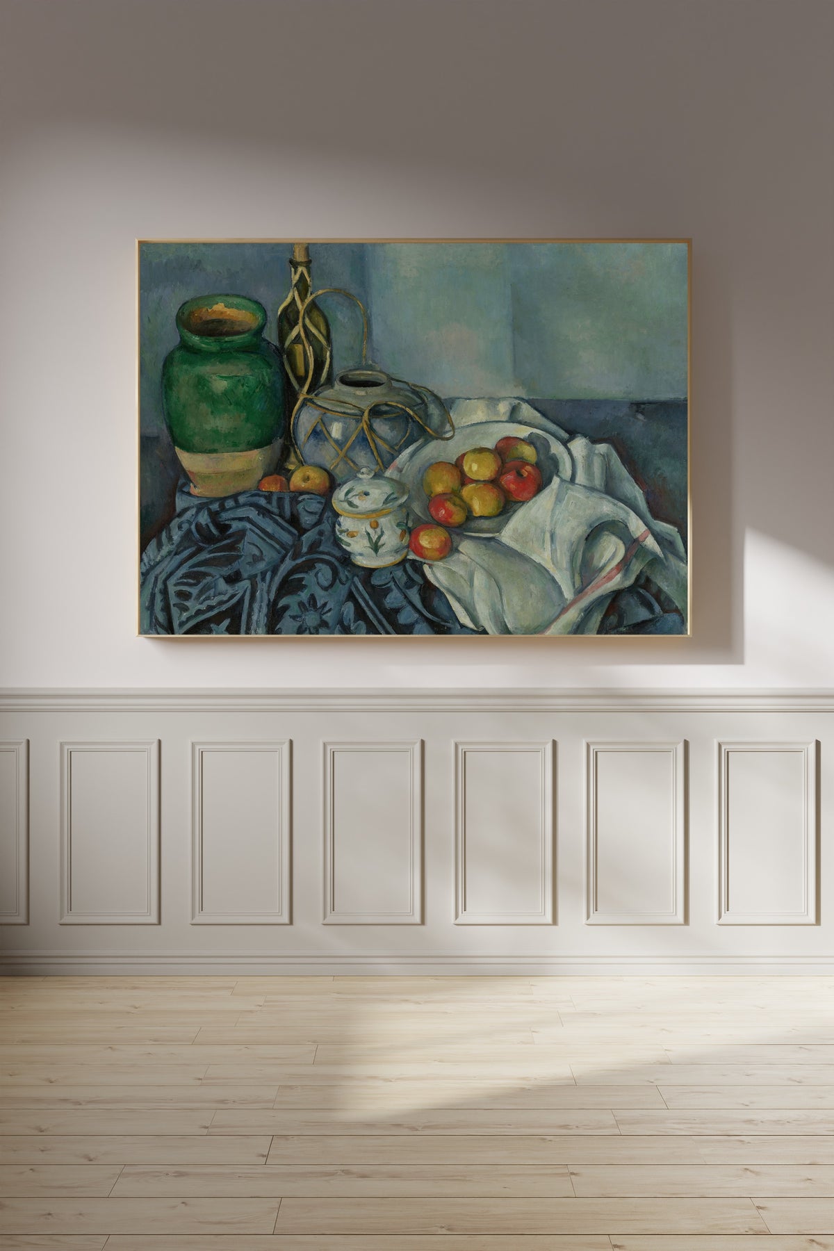 Paul Cezanne — Still Life with Apples (Green Jar and Ginger Pot) | Fine Art Print
